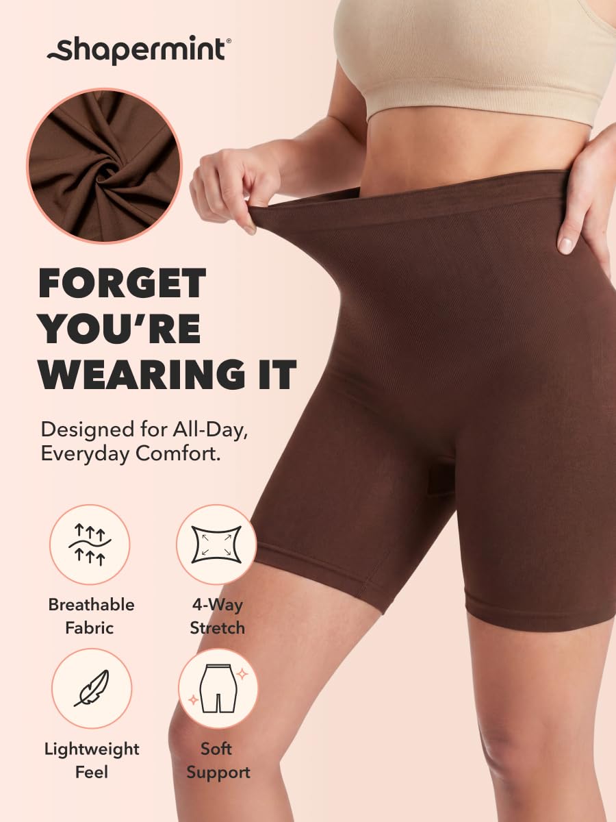 EMPETUA High Waisted Body Shaper Shorts - Shapewear for Women Tummy Control Small to Plus-Size