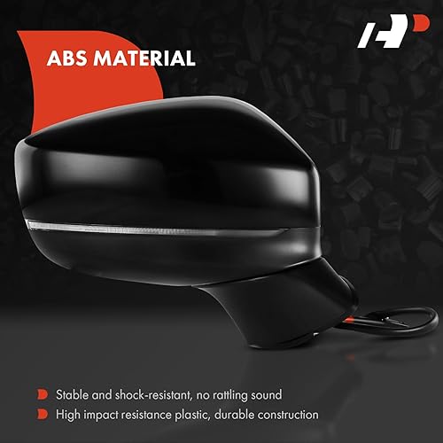 Miniatura 3 de A-Premium Espejo eléctrico para puerta del lado del pasajero, compatible con Mazda CX-5 CX5 2017-2022, no calentado, plegable manual, negro, espejo