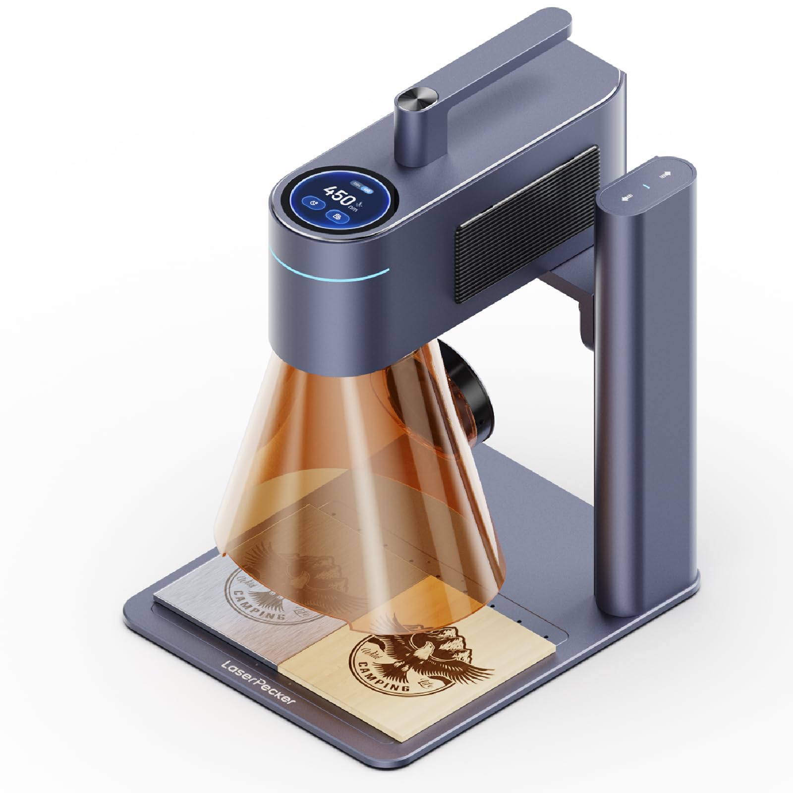 LaserPecker LP4 Dual-Laser Engraver with Offline Operation, 8K Precision, High-Speed Engraving Machine for Metal, Acrylic, Glass — Compact Size, Large Working Area, Ideal for Small Business Owners.