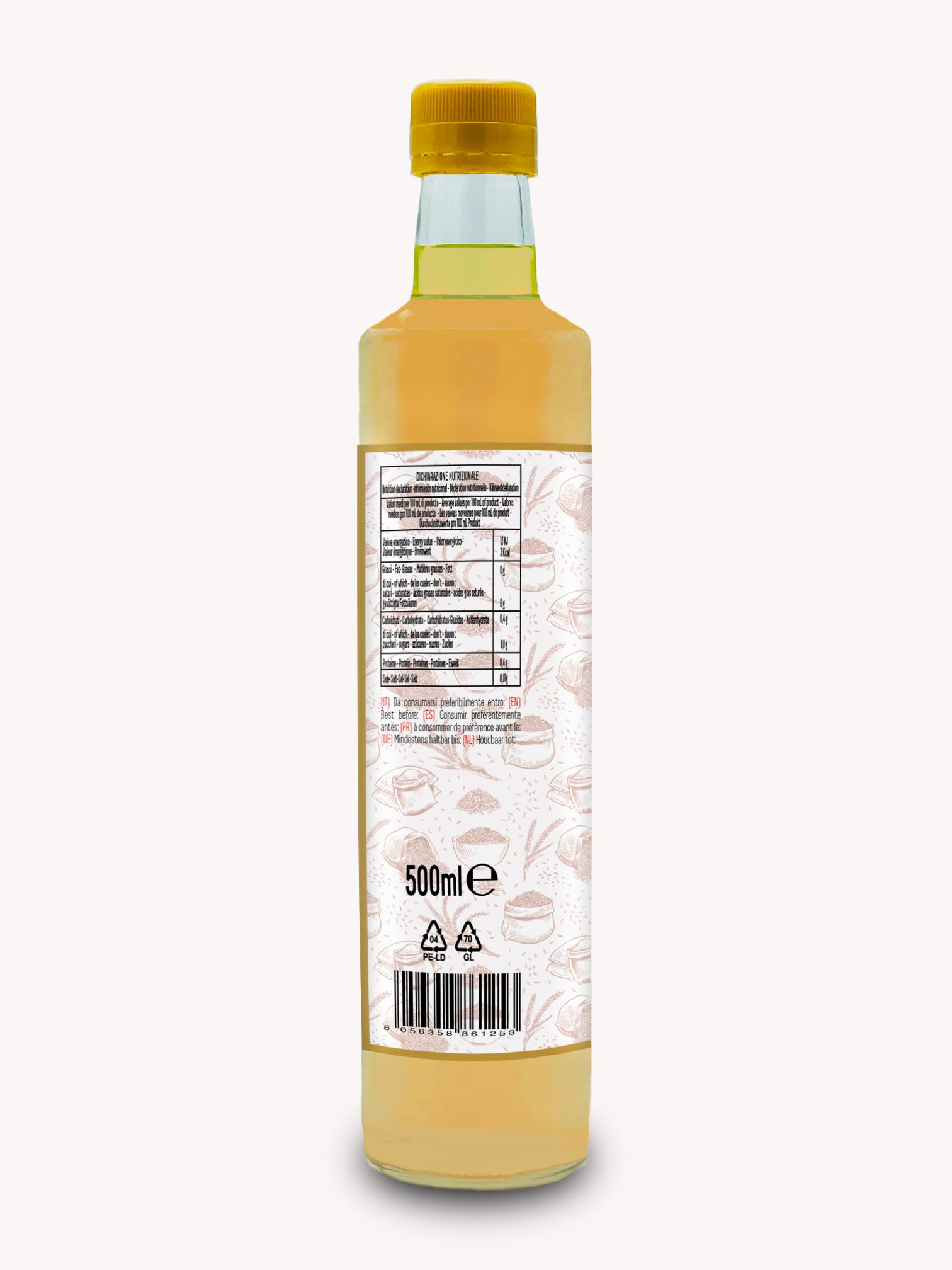 Umami Vinagre de Arroz Integral BIO 500ml - Fabricado en Japón - Fermentación Natural - Ideal para Sushi, Macrobiótica y Aliños - Metodo Premium
