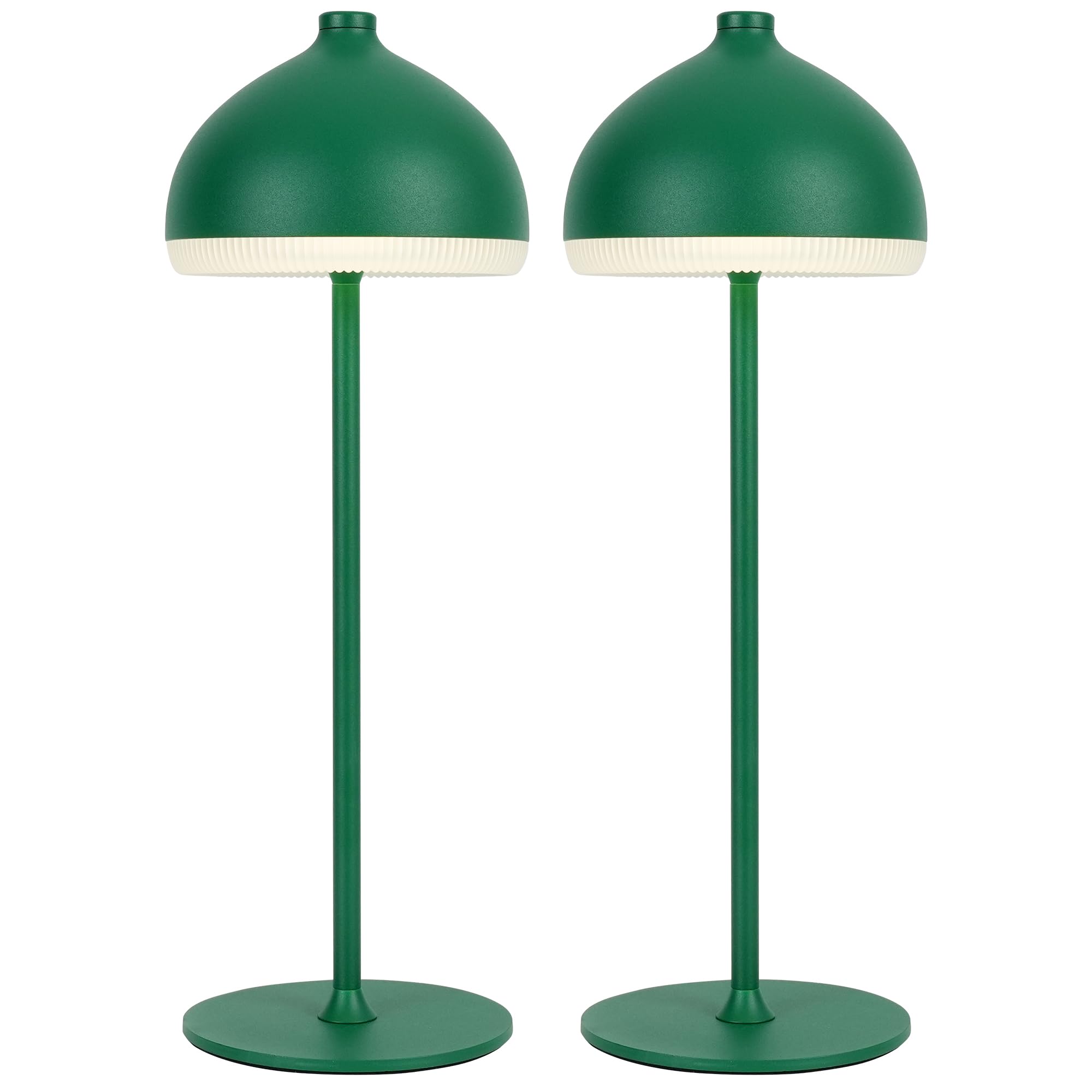 Set di 2 Lampade da Tavolo LED Senza Fili Ricaricabili, Dimmerabili Touch, 3 Tonalità di Luce, Illuminazione d’Ambiente per Camera da Letto e Soggiorno