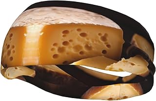 Stylish Sports Sweatband with Cheese Printed Design Suitable for Basketball Baseball and Soccer