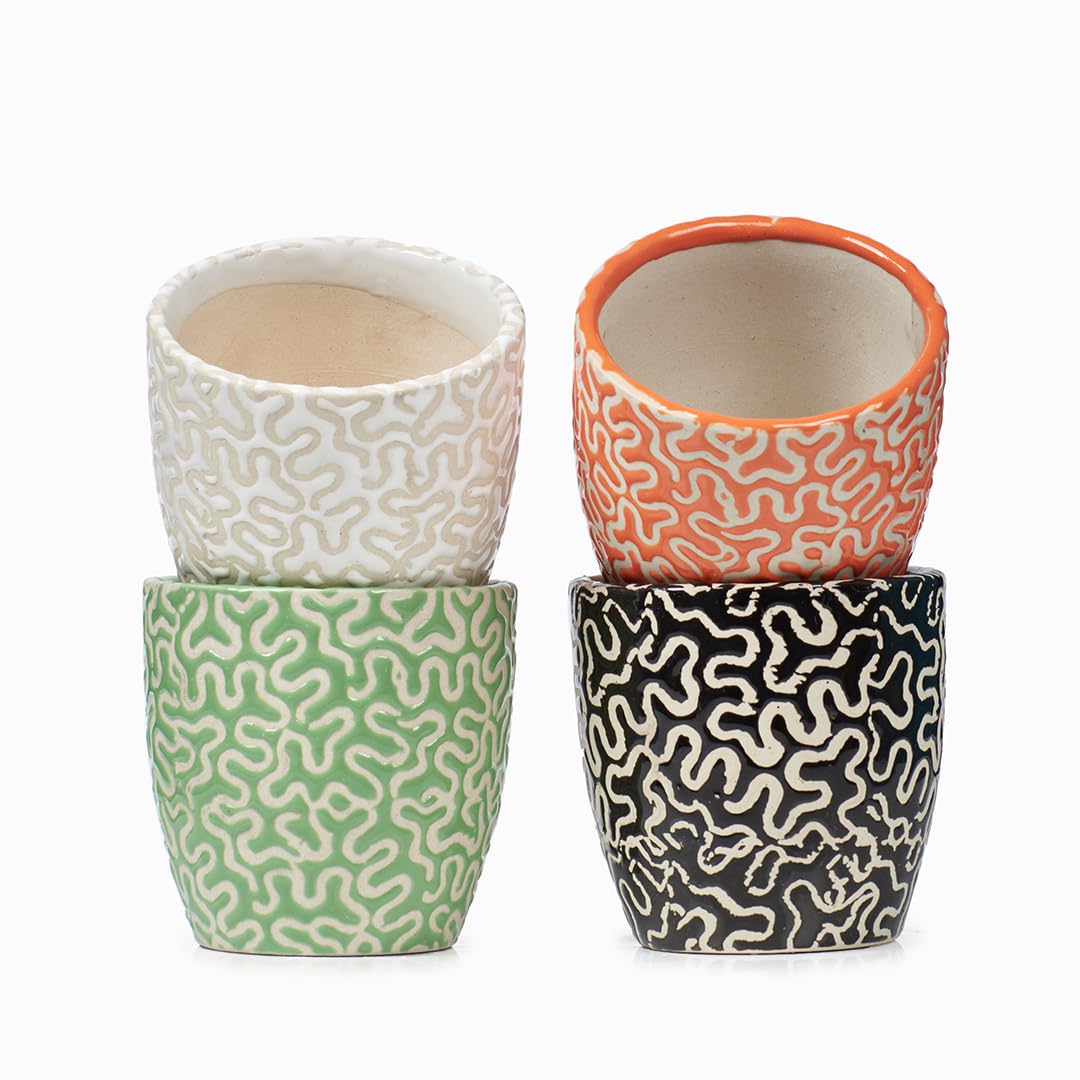 ZEEMOKAD Ceramic Gardening Plant Containers Flower Pots Home Office Indoor Outdoor Multicolor Pots (B0CLHCPQWG) Amazon Price History, Amazon Price Tracker
