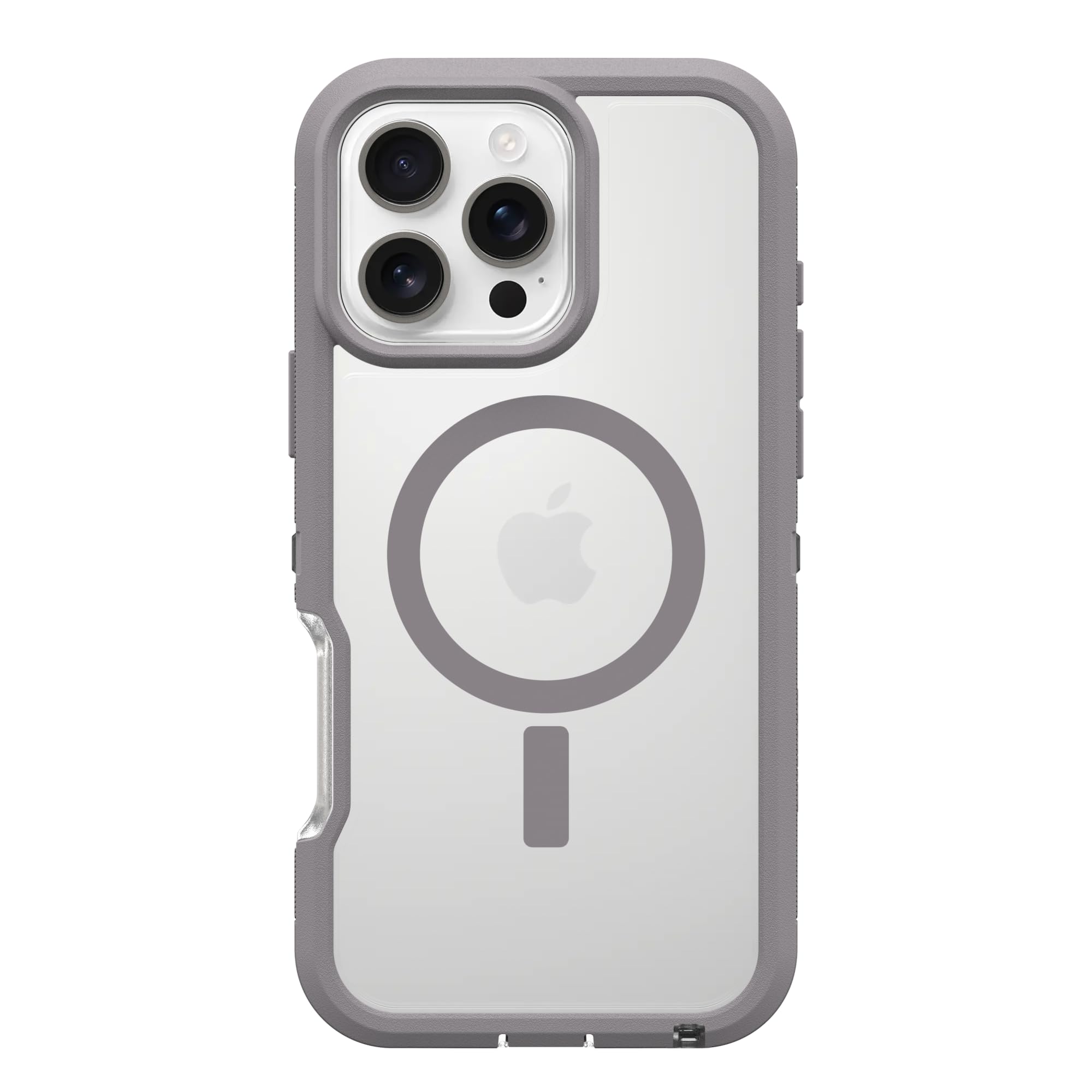OtterBox Defender XT MagSafe Hülle für iPhone 16 Pro Max, Transparent/Grau