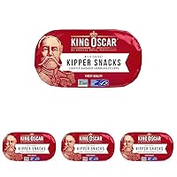 Vista 8 de King Oscar Kipper Snacks en aceite de oliva virgen extra, latas de 3.54 onzas (paquete de 12), filetes de arenque ligeramente ahumados, arenque