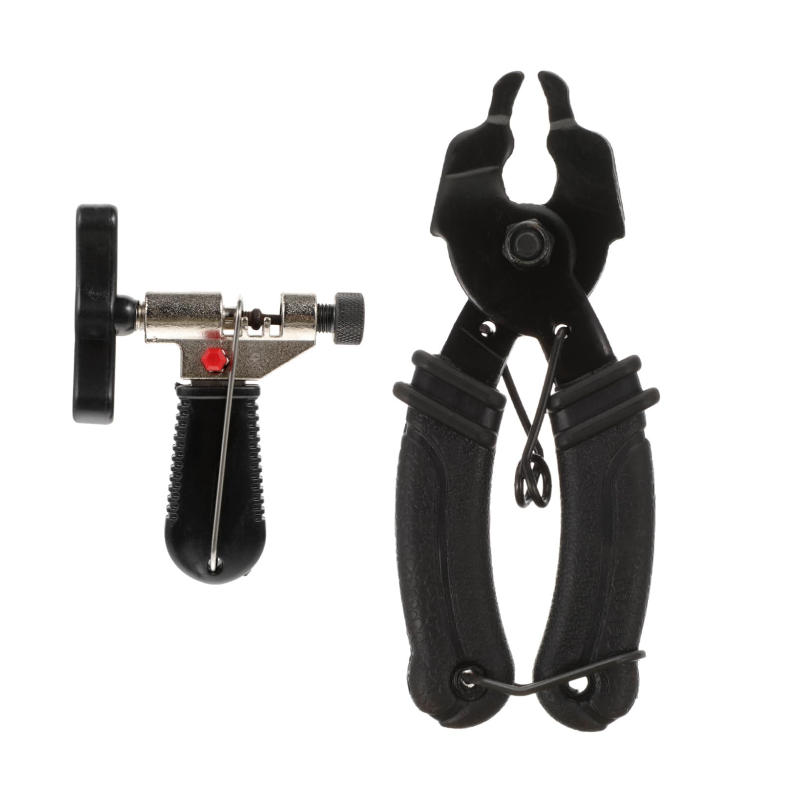 ibasenice Pince à Maillons pour Chaîne de Vélo, Outil de Démontage 2 Pièces | Acier Inoxydable et Abs, Noir, pour Chaîne de Vélo, Retrait Rapide et Remise en Place