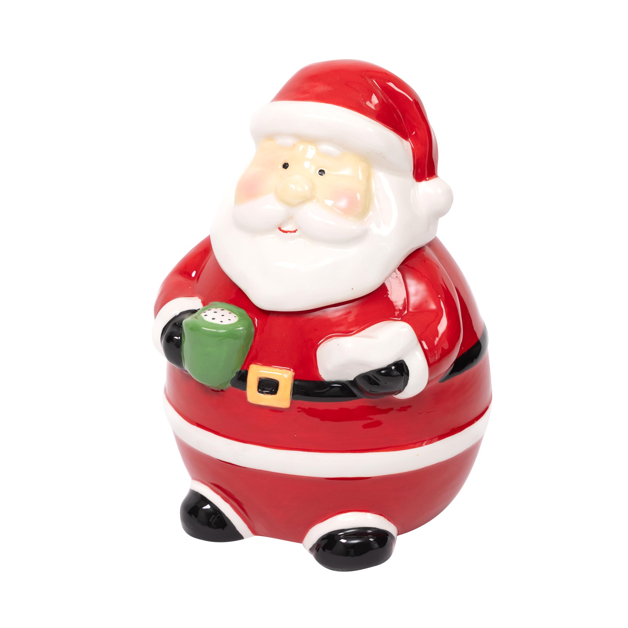 evelay Christmas Novelty Jars | Santa, Penguin & Snowman Design | Hand-Painted Ceramic Storage for Biscuits, Cookies, and Sweets | Festive Kitchen Decoration or Gift Option