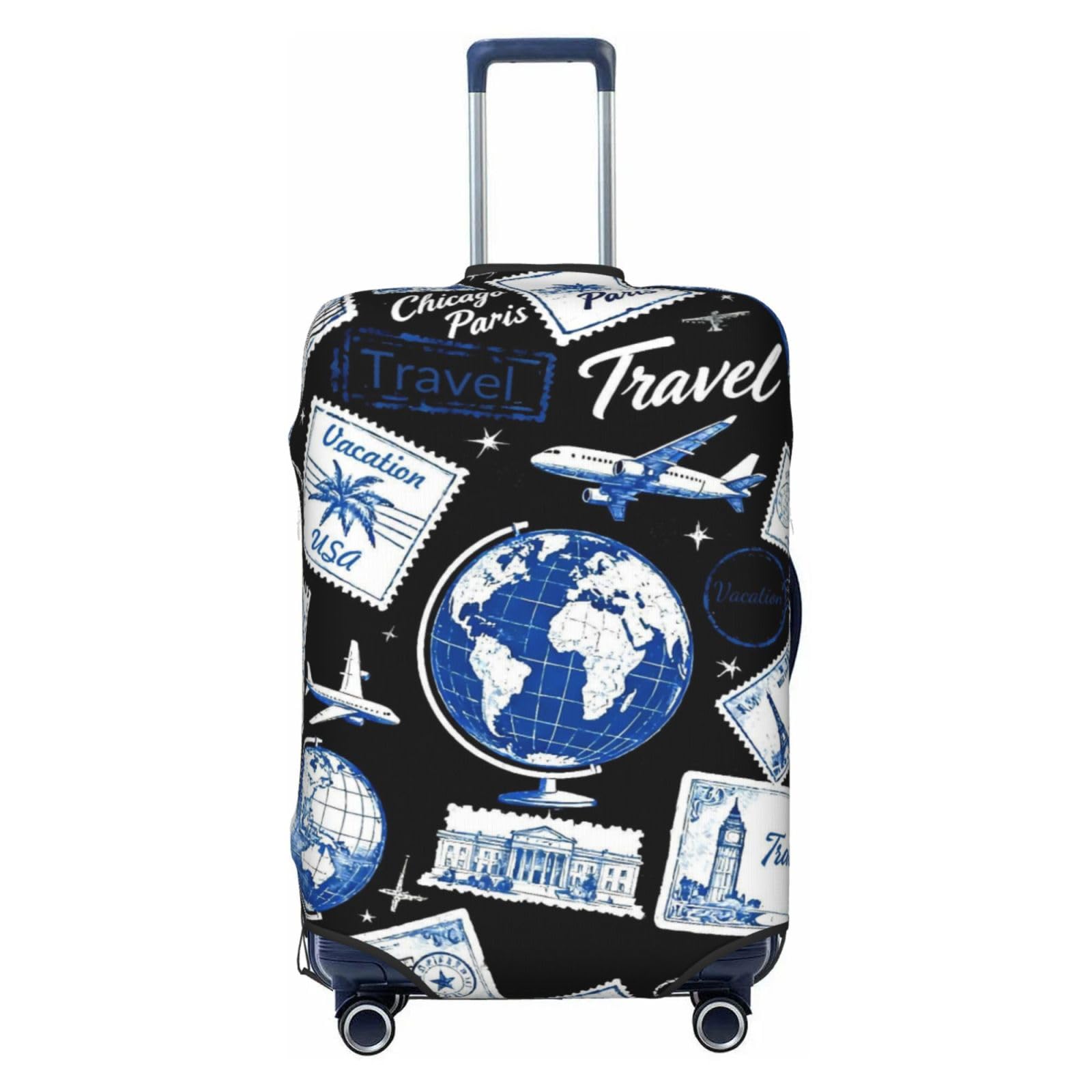 Travel Elements Travel Luggage Cover Luggage Suitcase Protector M Fit Baggage Size 22-24 In