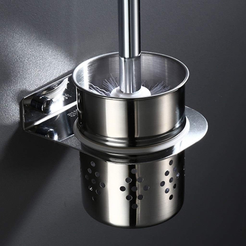 Toilet Brush Steel Toilet Bowl Brush Rack Bathroom Holder with Base Wall Mount Toilet Brush Home Cleaning Tool Toilet Brush Set Cleaning Brush