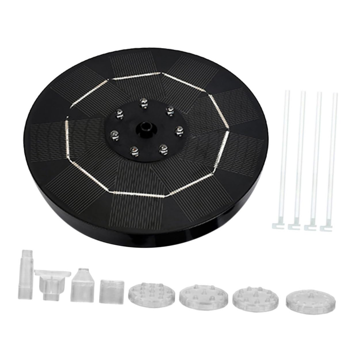 Fontana Solare per Giardino Led, Pompa 3,5 W per Vasca