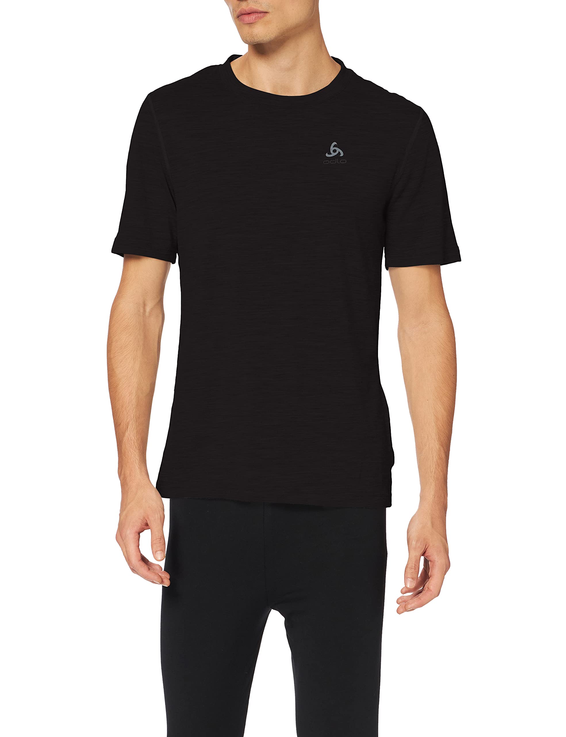 Odlo Uomo Maglietta Intima Tecnica a Maniche Corte 100% Merino 200 Gramm