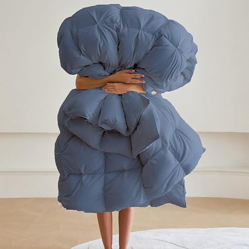 Miniatura 4 de Edredón alternativo plisado para todas las estaciones Alaskan King 132 x 120 pulgadas, tamaño 1 pieza, edredón de microfibra con 8 pestañas en las