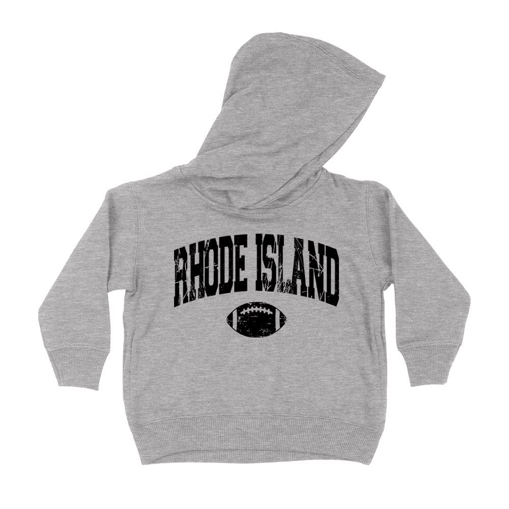 Football Rhode Island Collegiate Kids Hoodie Sweatshirt Toddler 4T Heather Grey