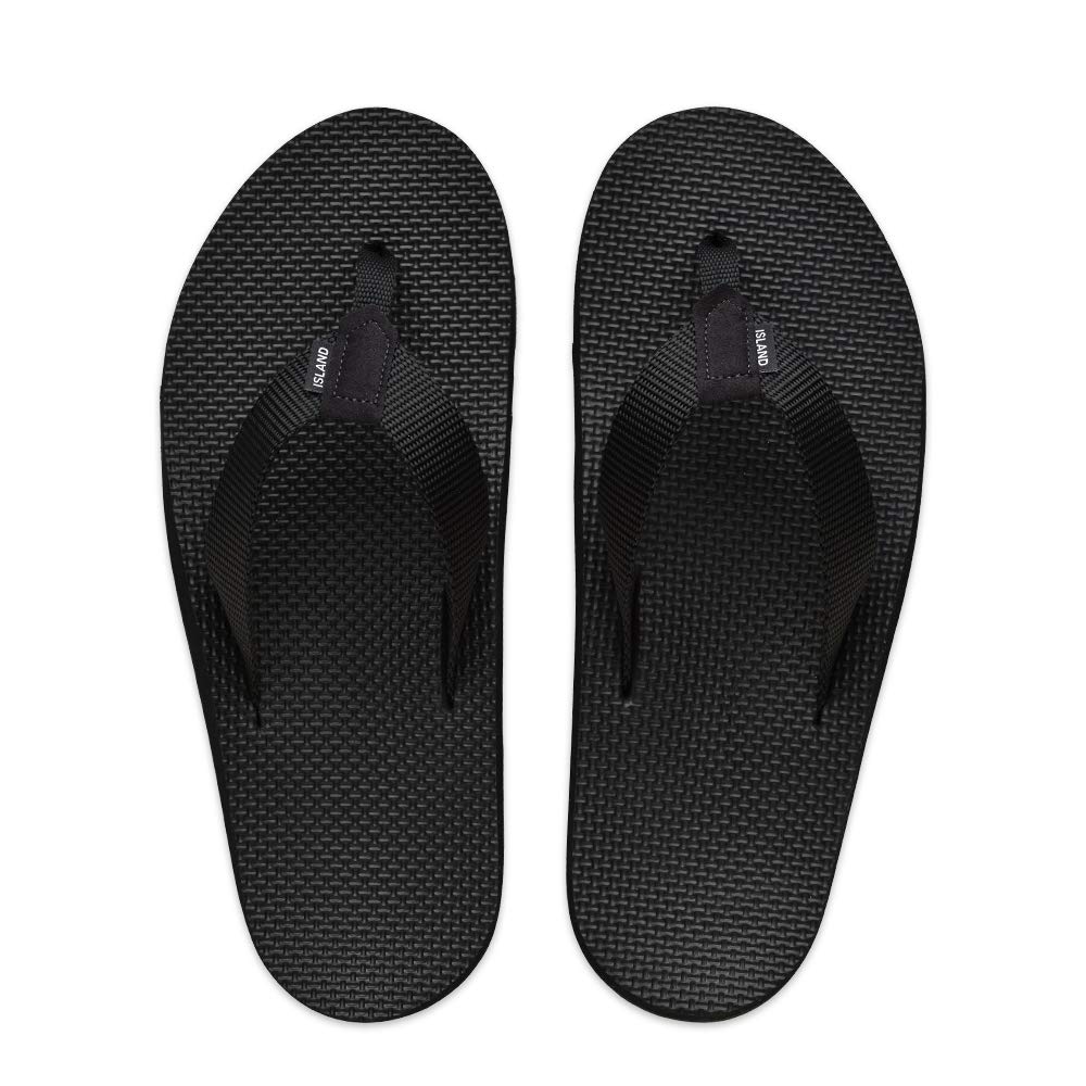 Men's Nylon Outdoor Slipper | Made in Hawaii by Island Slipper | Waterproof No Slip Contoured Footbed | All Day Arch Support Comfortable Flip Flops