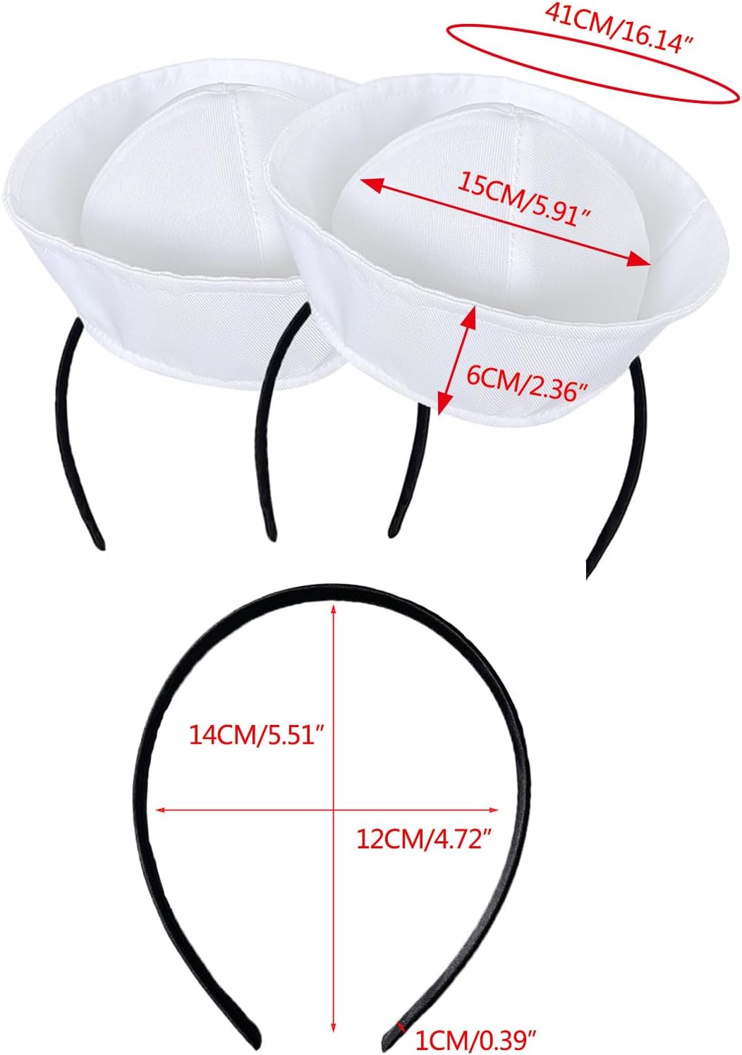 Captain Hats Sailor Costume Accessory For Masquerade Party Decoration Elegant Dress-up Theme Party Nightclub Sailor Hat Headband Women