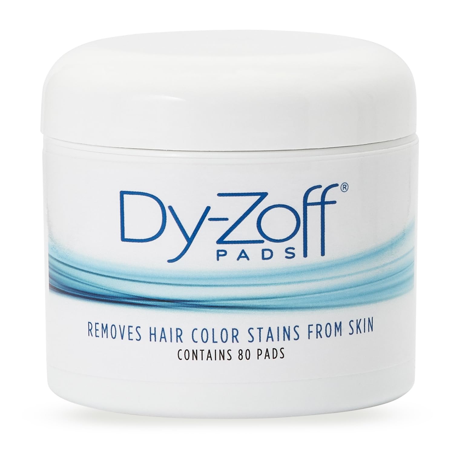 Dy-Zoff Hair Color Stain Remover Pads (80 Count) – Professional Hair Dye Remover for Skin – Pre-Saturated Cotton Pads to Remove Dye Stains – Fast-Acting & Gentle Color Remover for Dyed Hair
