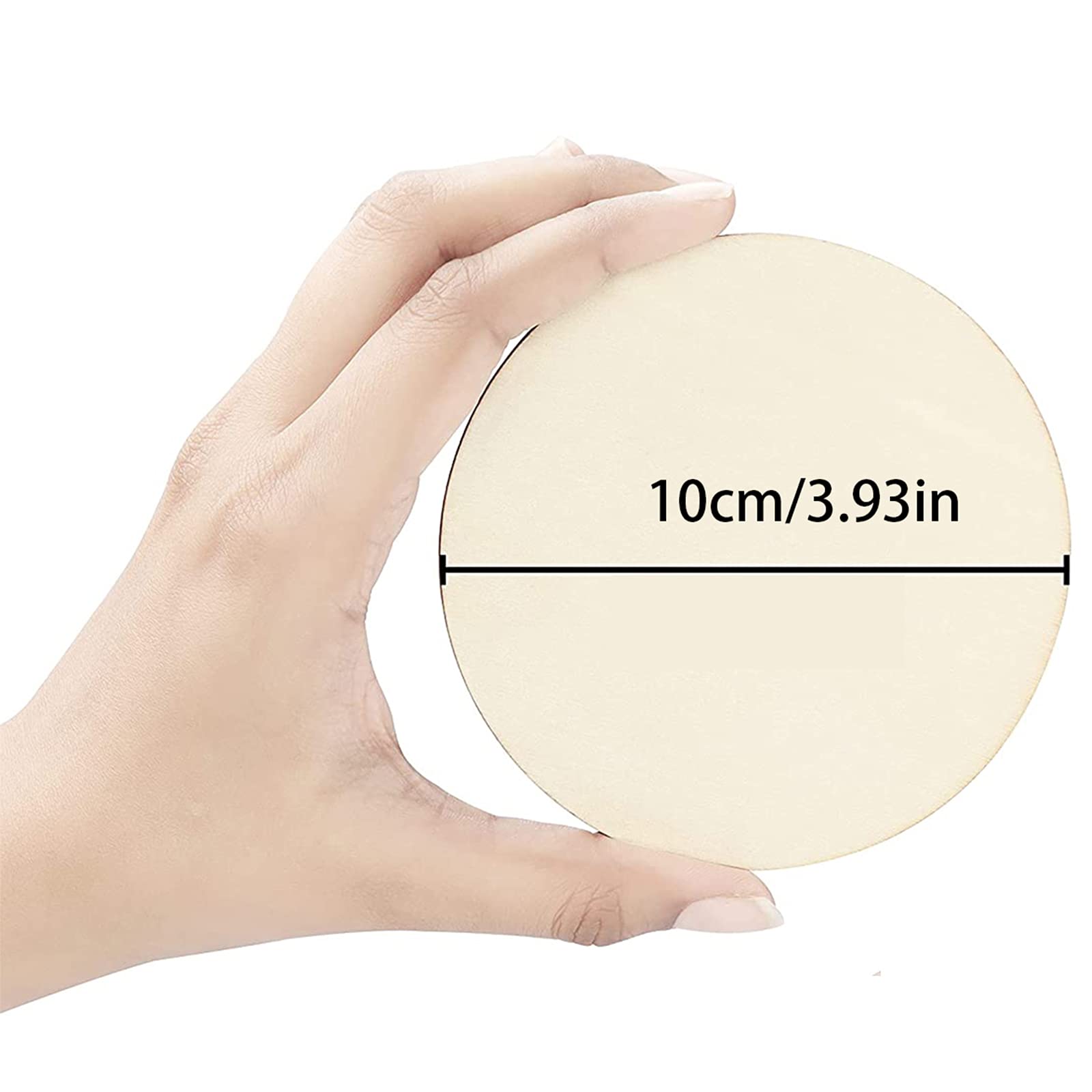 2 stuks houten schijven, houten blogschijven, 28-30 cm ronde natuurhouten boomschijven, 2 mm dik, gepolijste houten plaat rond, boomschijf, houten onderzetters voor doe-het-zelf knutselen, bruiloft en