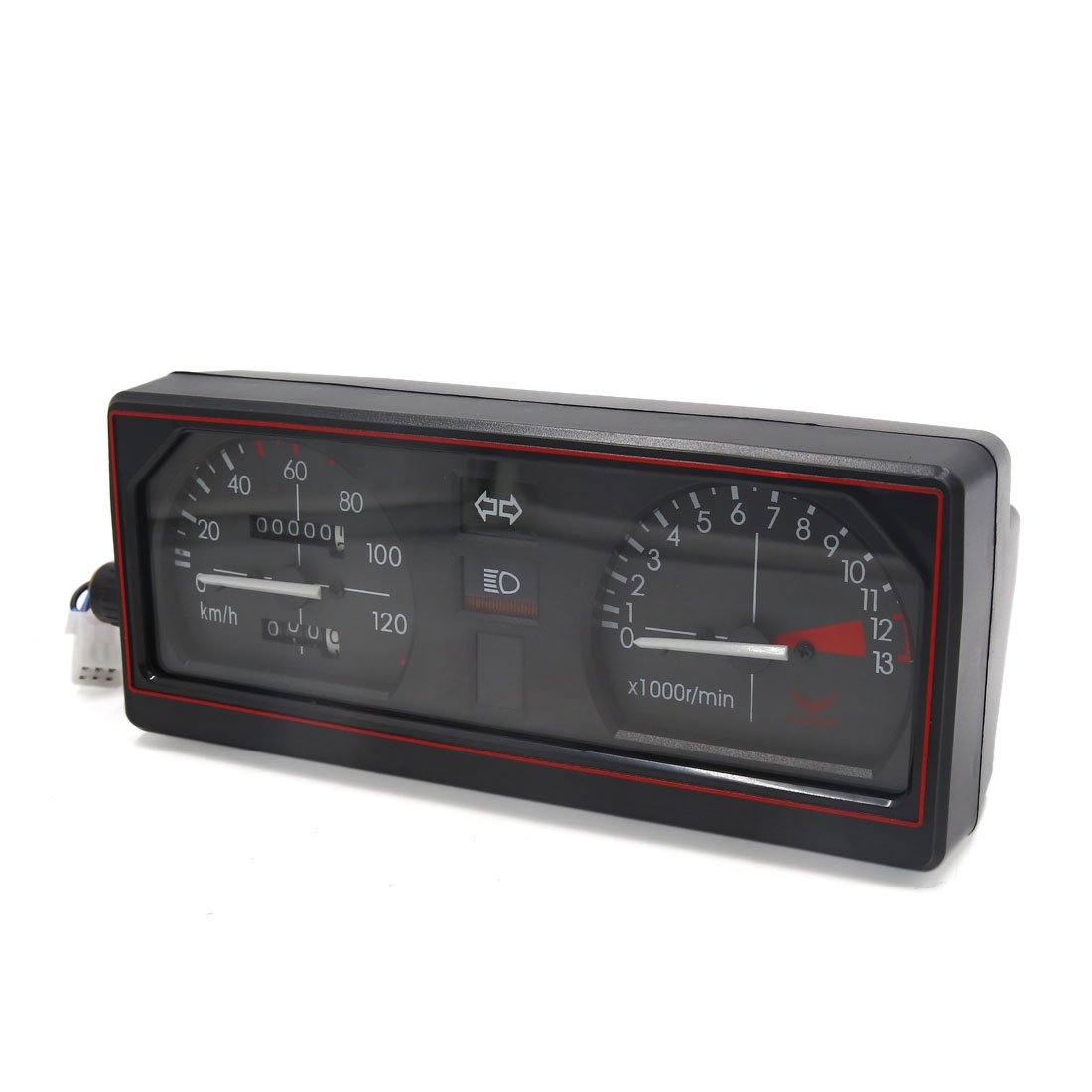 Ruilogod Moto 0-120km / h odometro contagiri tachimetro tachimetro misuratore DC12V per cbt