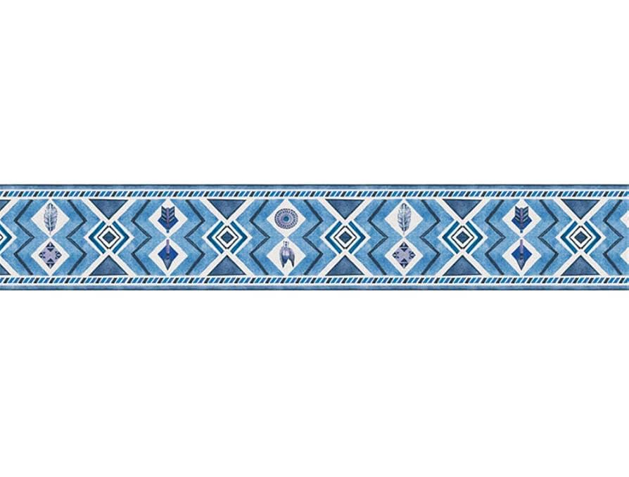 Selfadhesive Border - Wallpaper Border - Decorative Wall Sticker, Furniture, Ceilings, Doors - Train - 5 M X 0.15 M