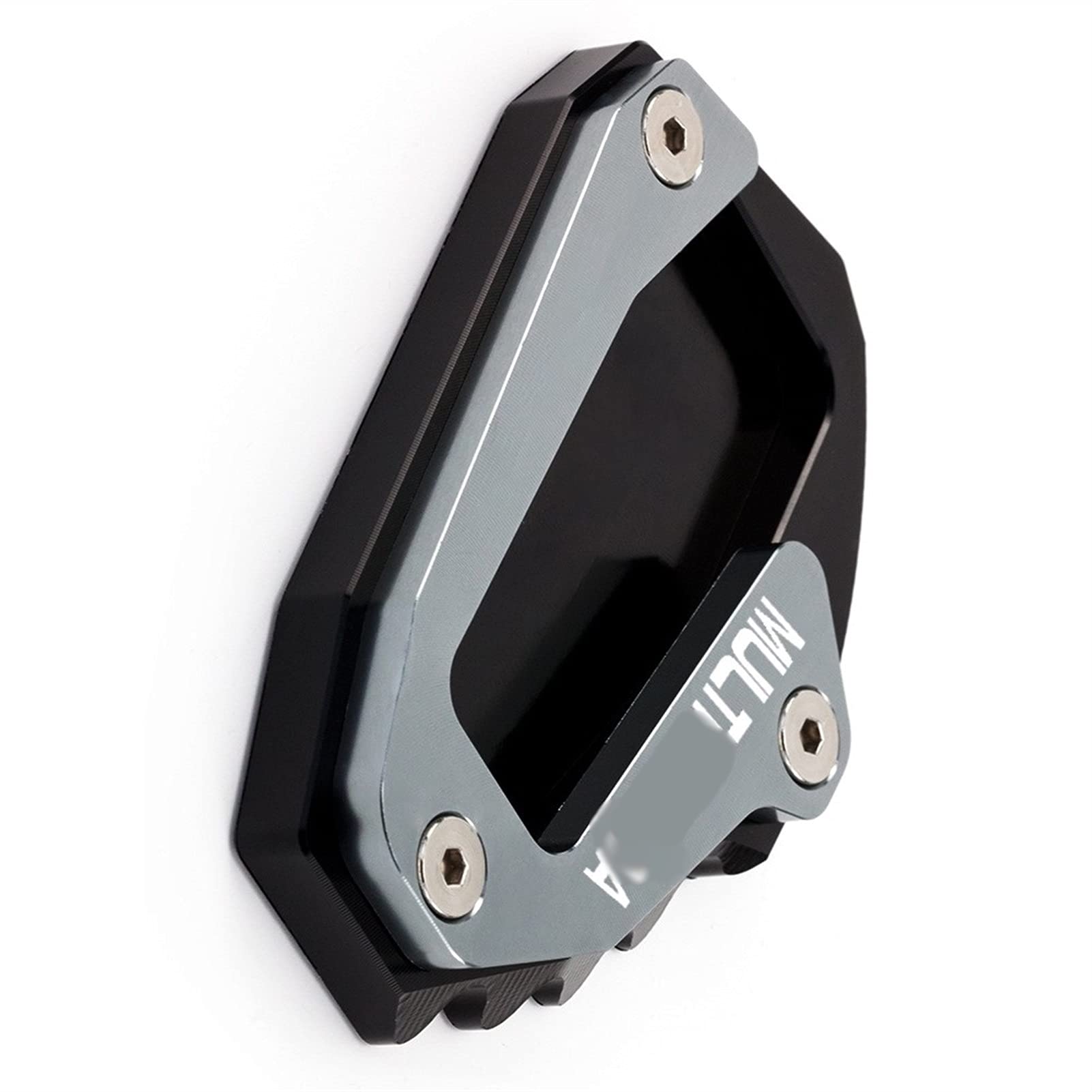 Béquille latérale Ducati Multistrada 1200 CNC CHEVVY extension plaque support noir titane