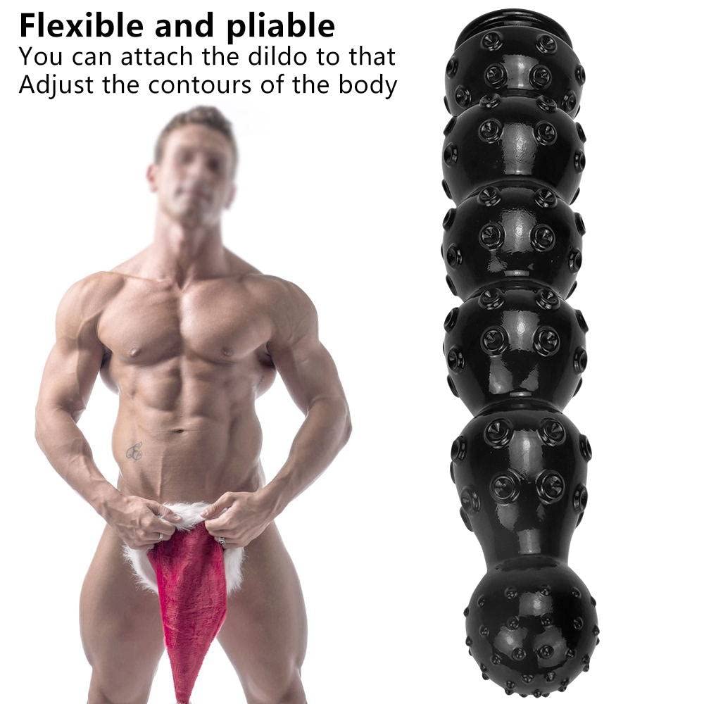 analdildo saugnapf Analplug mit 10 Anal Kugeln Analdildo mit Saugnapf,Realistischer Dildo 26cm main image 1