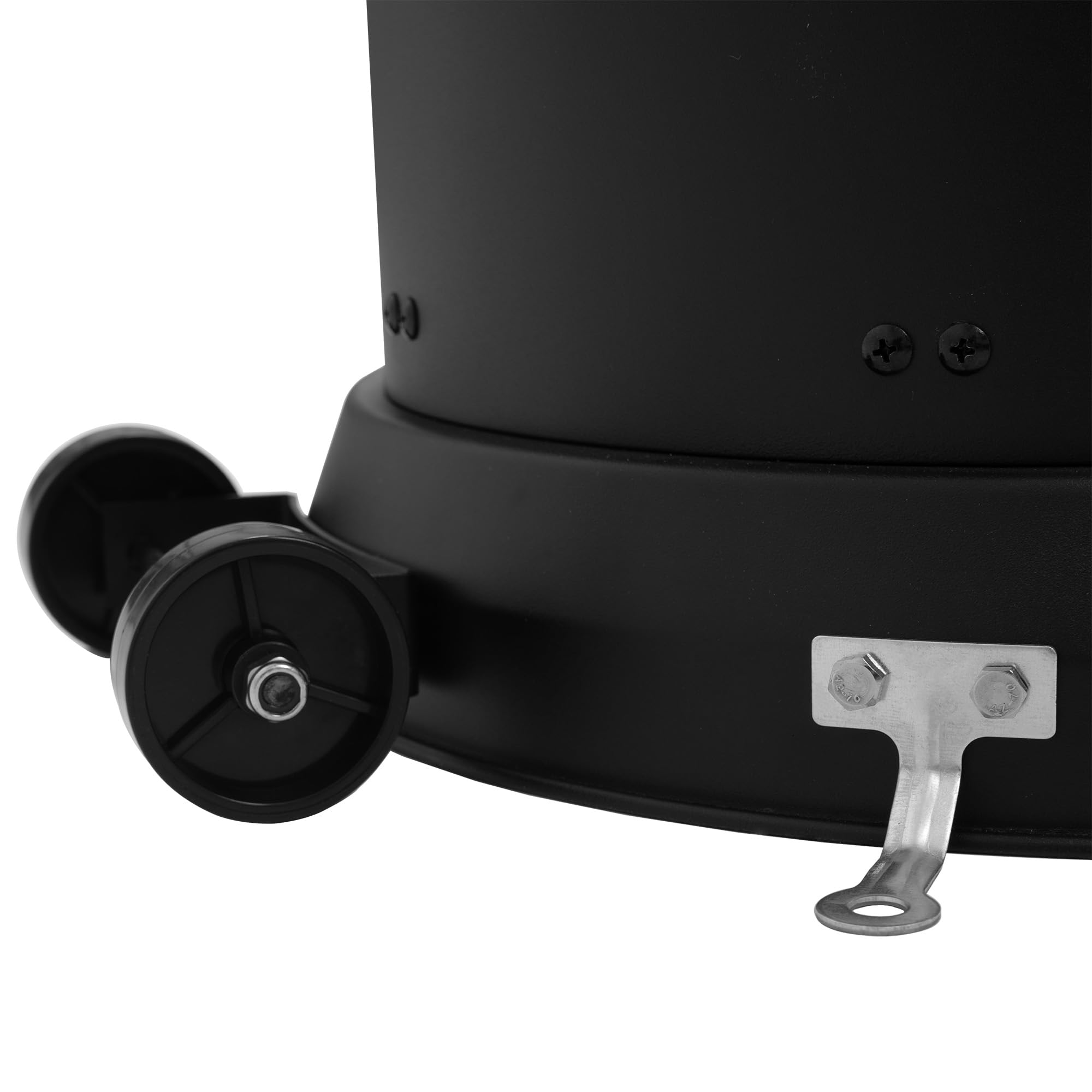 Zelsius Heizstrahler mit Glasröhre Davos 15 kW Schwarz | Ø 57 x (H) 174 cm | Spiralflammen-Heizstrahler, Terrassenheizstrahler, Heizpilz, Feuersäule Outdoor, Gasheizstrahler, Terrassenstrahler Gas