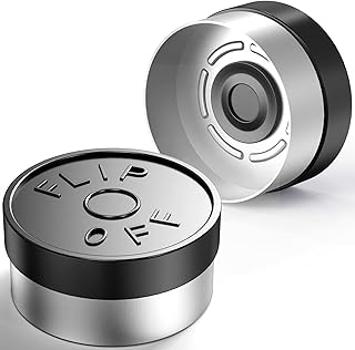 Biocomma 100pcs 13mm Aluminum Caps (Black)