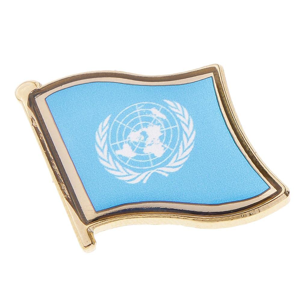 MAXBELL United Nations Flag Pin Badge for Man Woman Lapel Badge Decorations Pride-picture-15