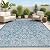 JONATHAN Y SMB100B-8 Tela Bohemian Textured Weave Floral Indoor/Outdoor Navy/Gray 8 ft. x 10 ft. Area-Rug, Coastal,Easy-Cleaning,HighTraffic,LivingRoom,Backyard, Non Shedding