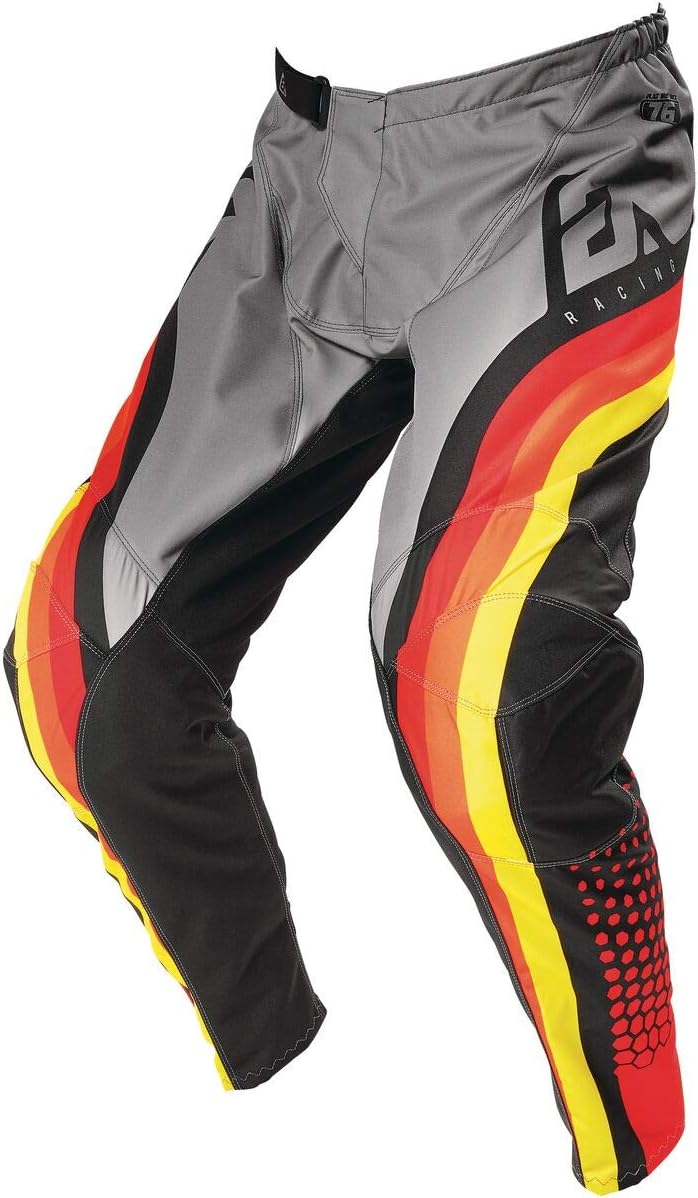 Answer Racing A21 Syncron Swish Men's Off-Road Motorcycle Pants - Red/Orange/Silver / 36 : Automotive