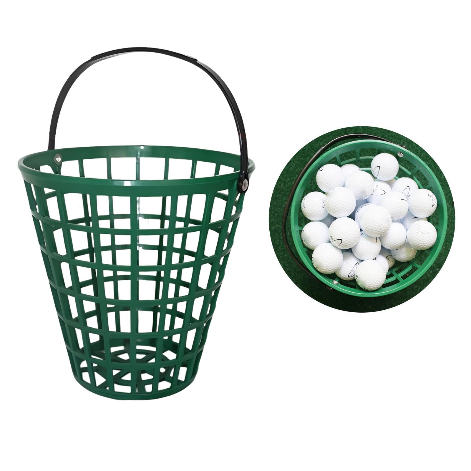 Cestino per Palline da Golf, Espositore per Portapacchi da Golf, con Maniglia per Il Trasporto di Forniture per Mazze da Golf, Cestino per Palline da