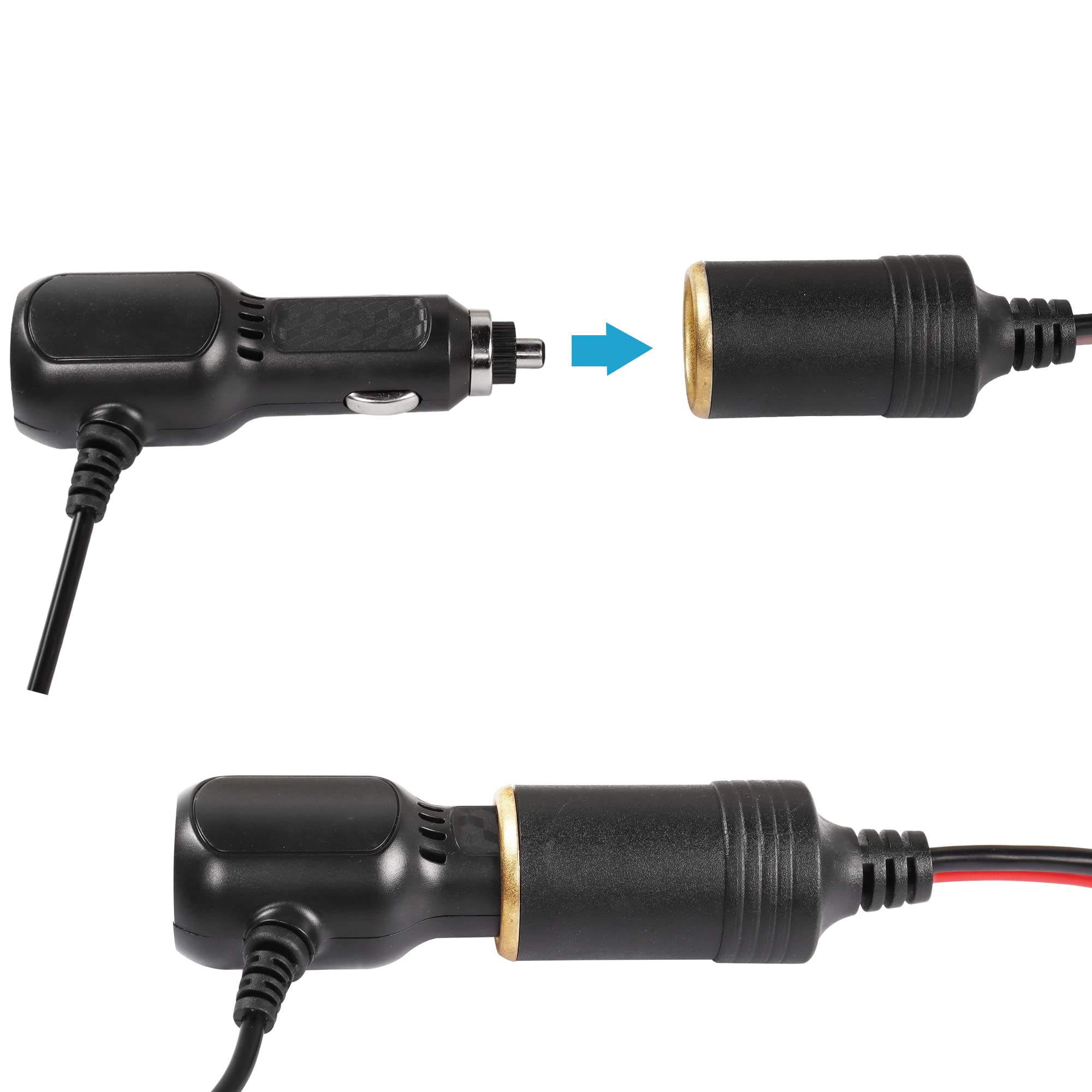 cigarette lighter pigtail Amazon.com: MEIRIYFA Car Charger Power Cigarette Lighter Female Socket  Pigtail Connector Bare Wire 12AWG Pure Copper Extension Cable Car  Replacement Cigar 30A DC 12V/24V