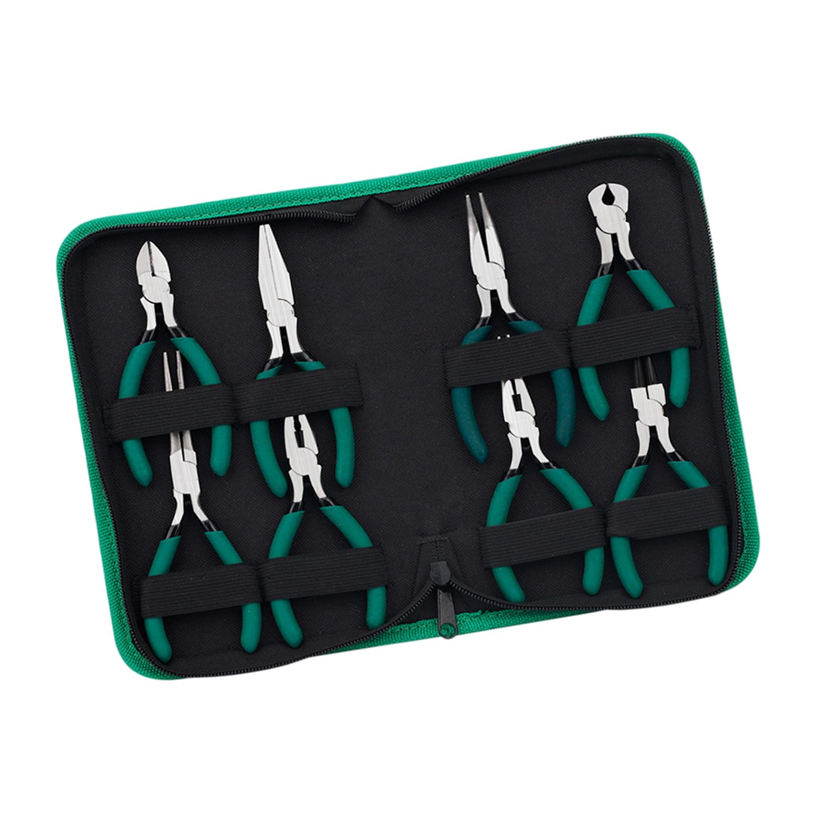 Set di 8 pinze ergonomiche piccole da 12,7 cm, in acciaio ad alto tenore di carbonio, perfette per modellismo e cablaggio, set di pinze in acciaio al carbonio