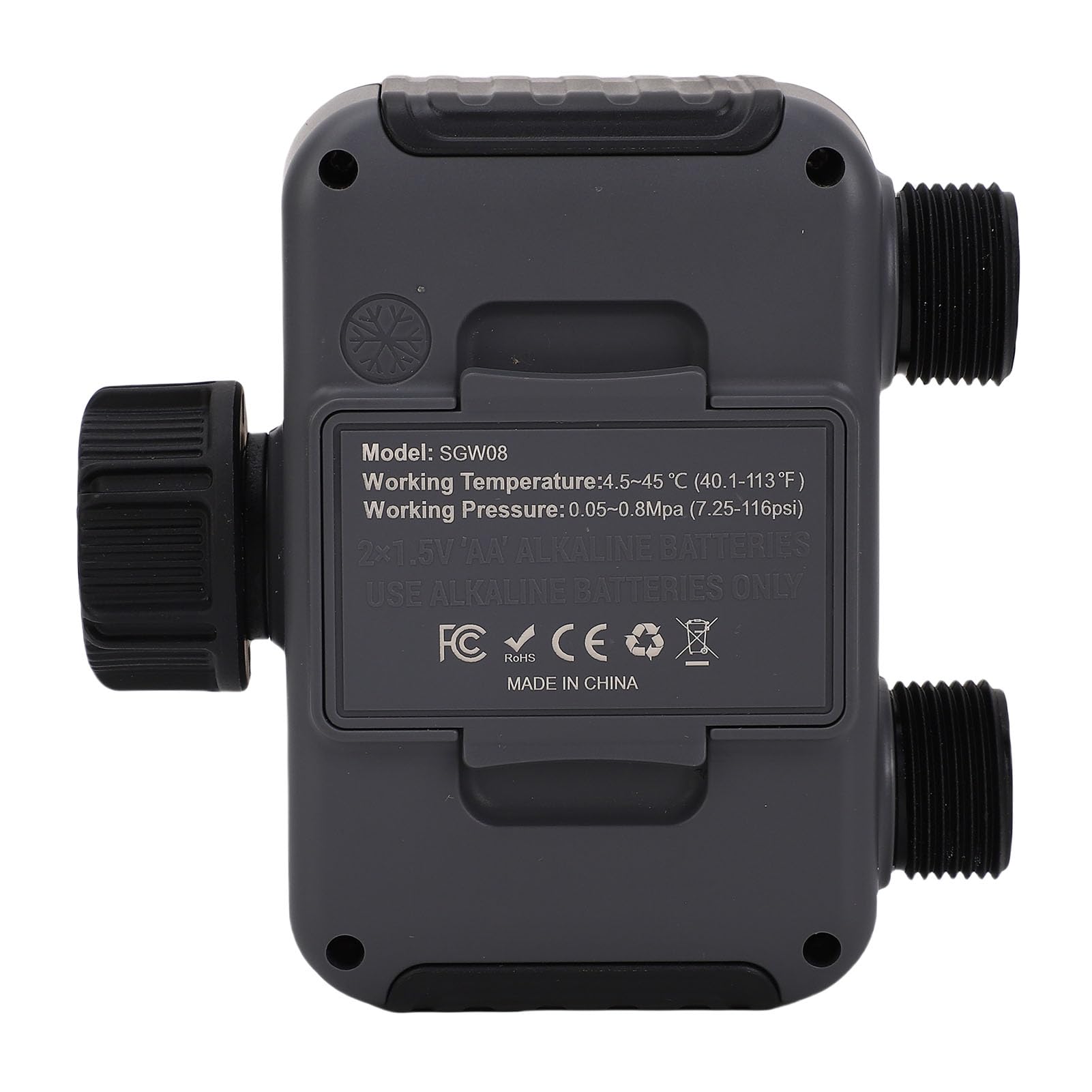 Temporizador de Aspersor Inteligente con Función de Retardo de Lluvia para Riego Automático por Control Remoto en Jardines, Material ABS, 2 Zonas Incluidas