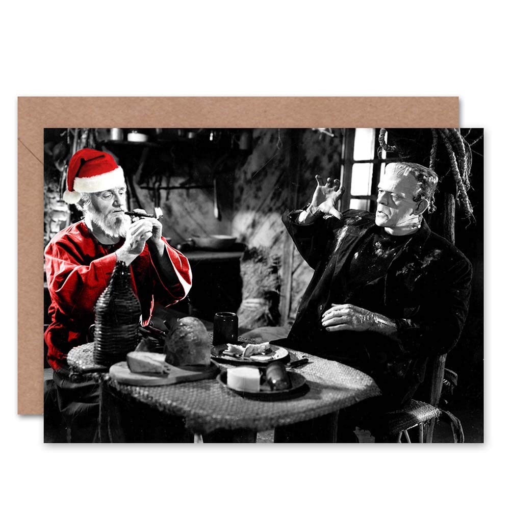 Wee Blue Coo CARD CHRISTMAS XMAS KARLOFF FRANKENSTEIN MONSTER FUN GIFT