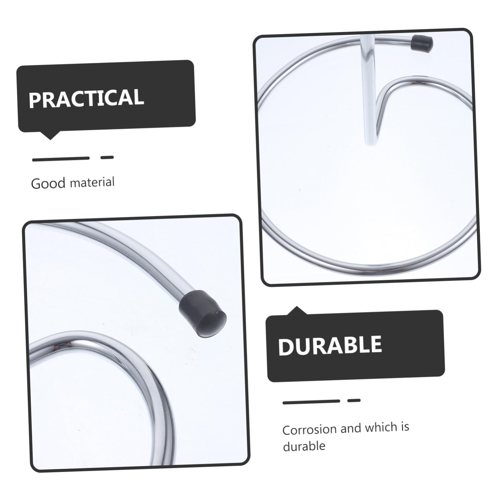 OUNONA Égouttoir à Carafe à Vin Support Séchage Rapide en Acier Inoxydable Argenté 2pcs pour Maison et Restaurants