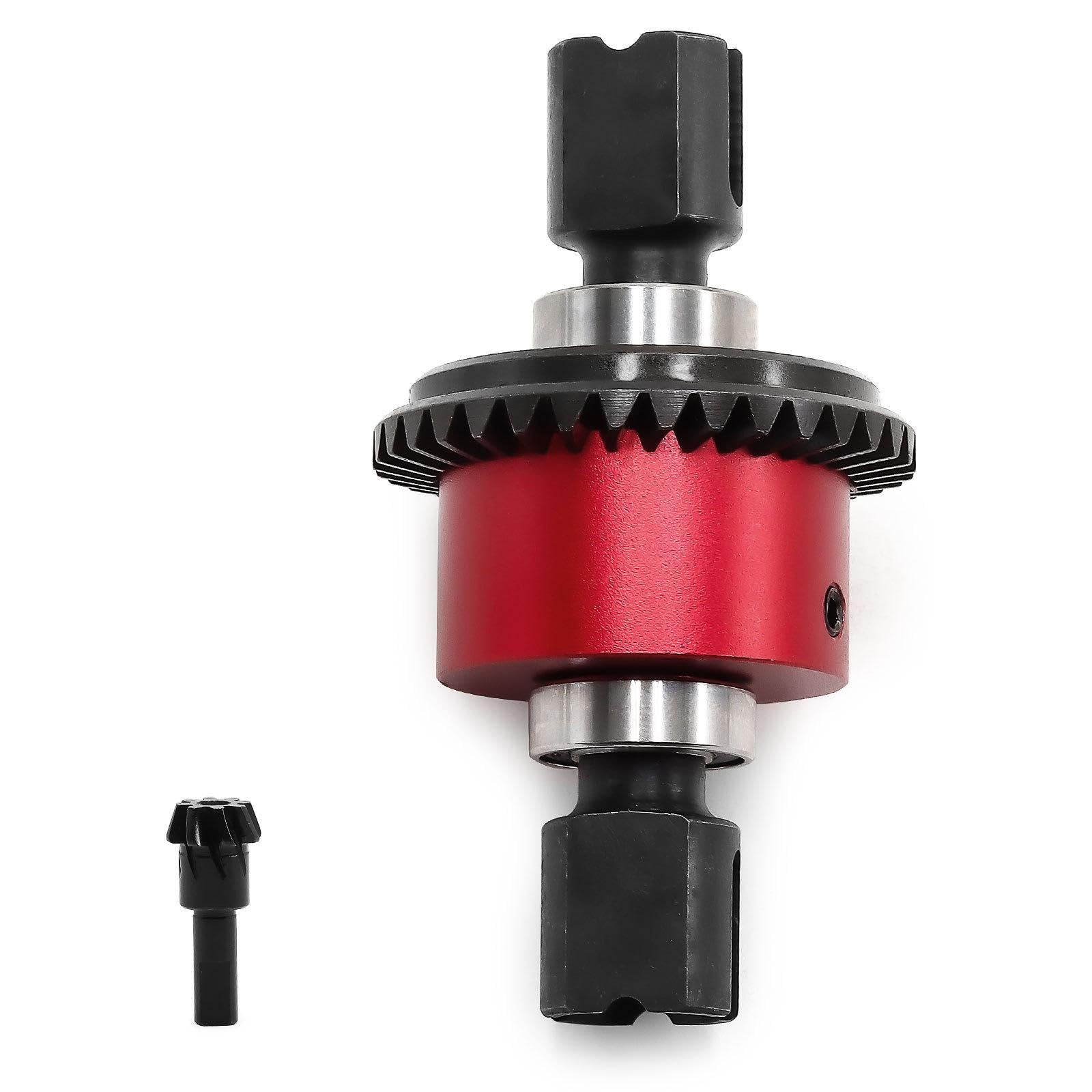 Différentiel de Voiture RC 1/8 35 + 8 Dents à Installer, Pièce de Rechange D'entretien, Accessoire, Résistance à L'usure, Engrenage Différenti, Rouge