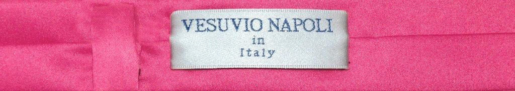 Vesuvio Napoli Narrow NeckTie Extra Skinny HOT PINK FUCHSIA Thin 1.5