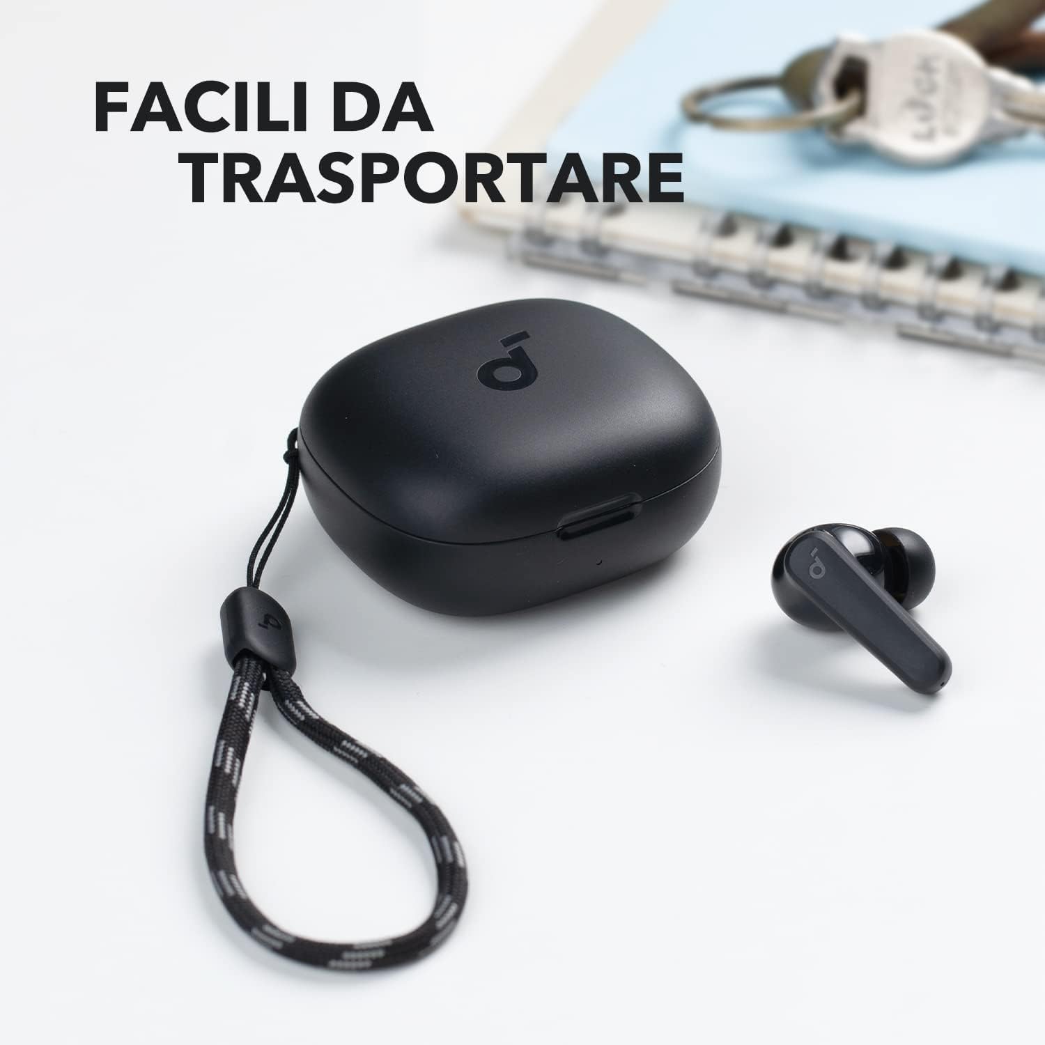 soundcore by Anker P20i Kabellose Bluetooth Kopfhörer in-Ear, 10mm Treiber, Anpassbarer EQ, 30 Std. Spielzeit, IPX5 wasserfest, 2 Mikros mit KI, einzeln verwendbar (Schwarz) (Generalüberholt)