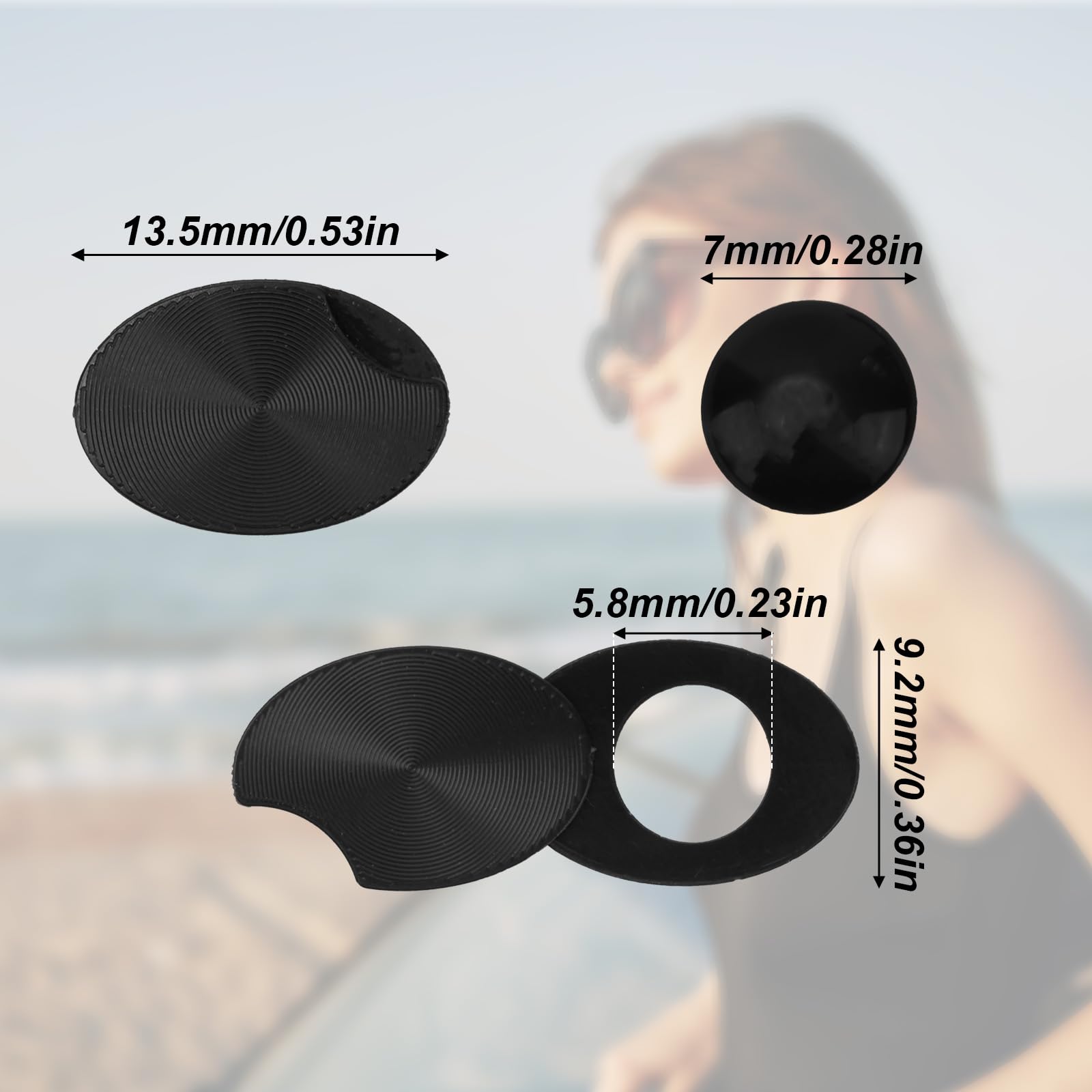 Occhiali Intelligenti Copri Privacy Luce LED per Meta, 3pz Ribaltabile Protettivo Otturatore Lente Camera con 6pz Adesivi Bloccanti Luce LED per Skyler Headliner