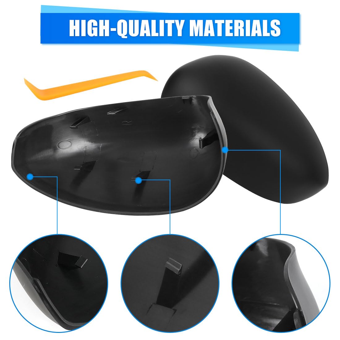 Coque de Rétroviseur de Voiture pour Fiat 500 500C 500E 2007-2024