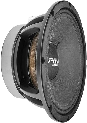 PRV AUDIO Altavoz de rango medio de 8 pulgadas 8MR600X-4, 600 vatios 4 ohmios, bobina de voz de 2 pulgadas, altavoz X-treme de rango medio para