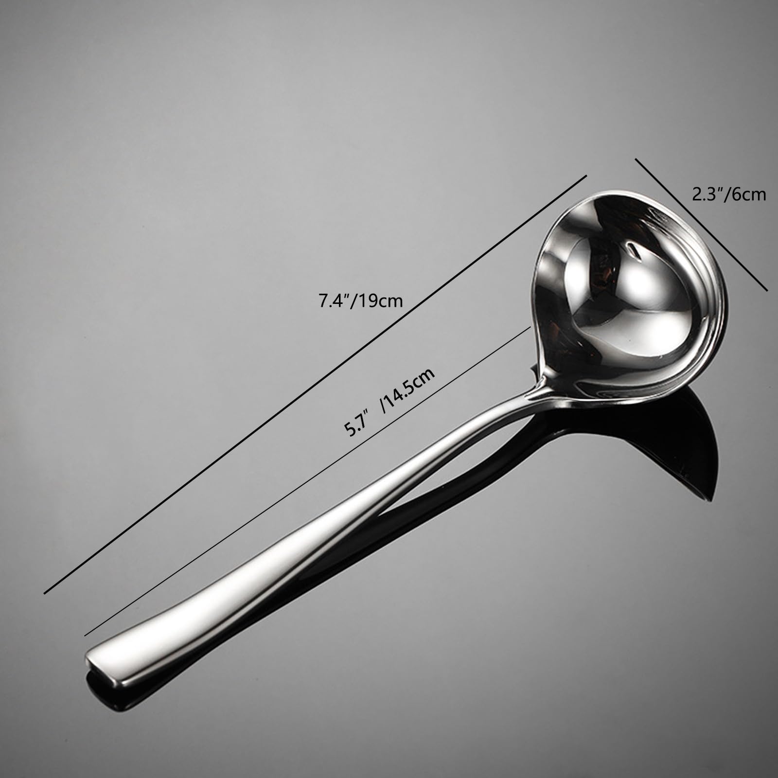 Stainless Steel Ladles - Gravy & Sauce Serving -3