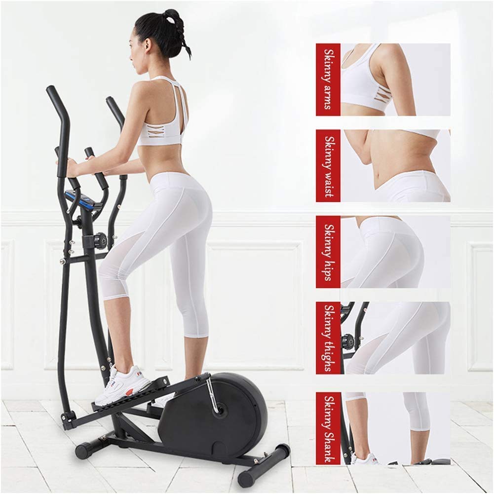 Cinta de Correr Manual, Bicicleta de Ciclismo de Interior para el hogar, elíptica con Monitor LCD, Equipo de Ejercicio, Cintas de Correr, Bicicleta estática