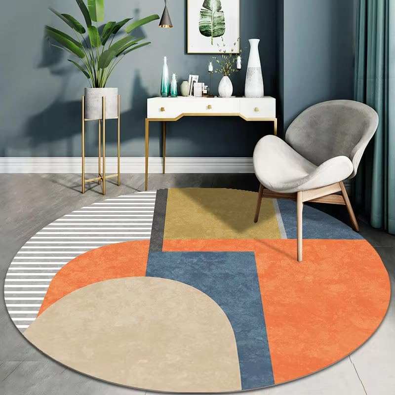 Tapis de maison rond antidérapant fini les glissades au salon