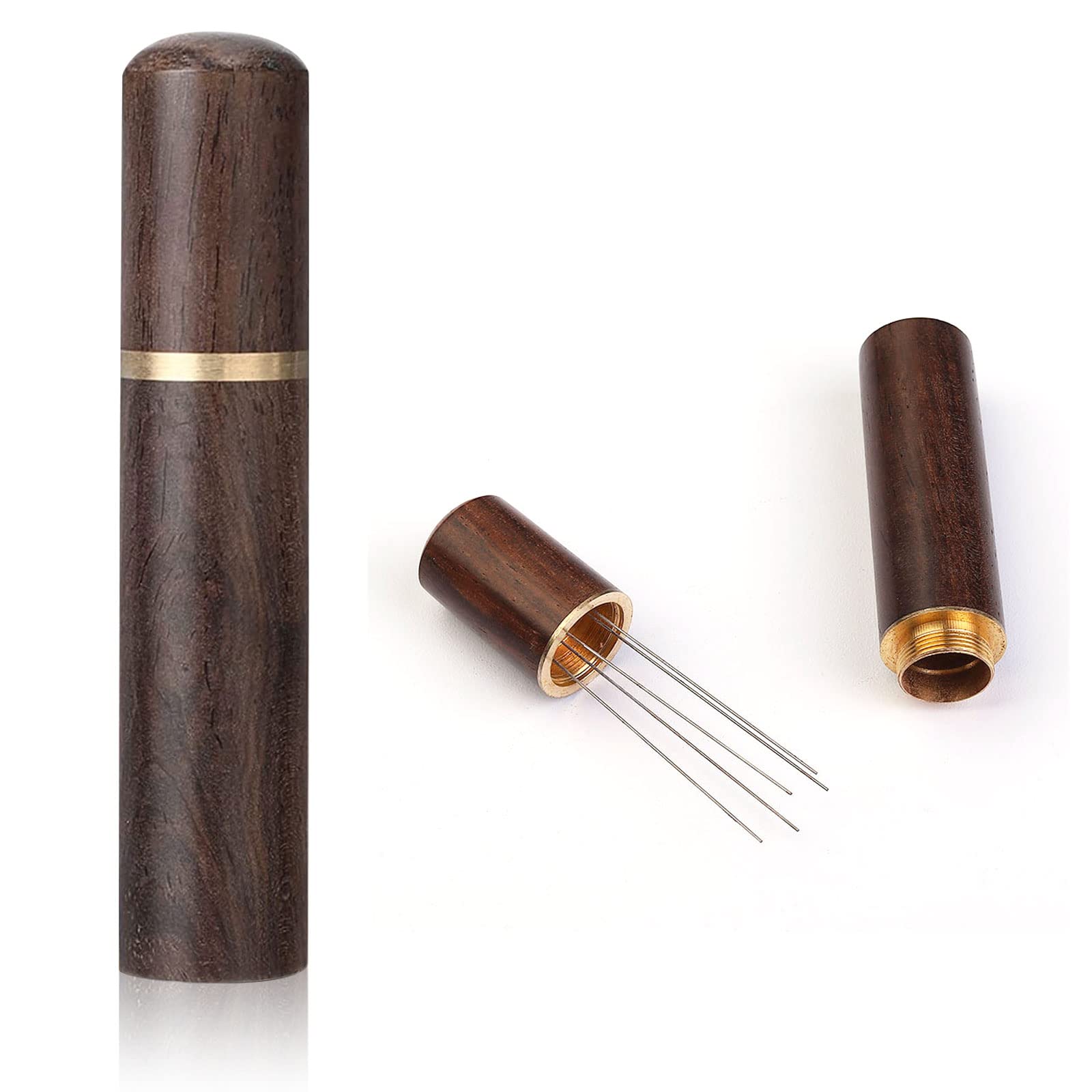 WDT Tool Per Caffè Espresso - Agitatore Con 6 Aghi In Legno, Per Macinato Senza Grumi - Foto 8