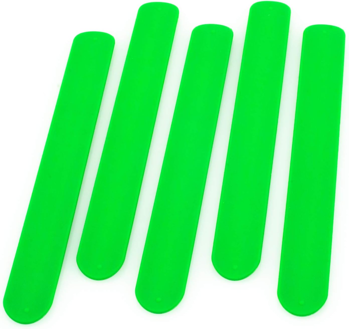 2 stuks Kids Slap Armbanden Effen Kleur Flexibele