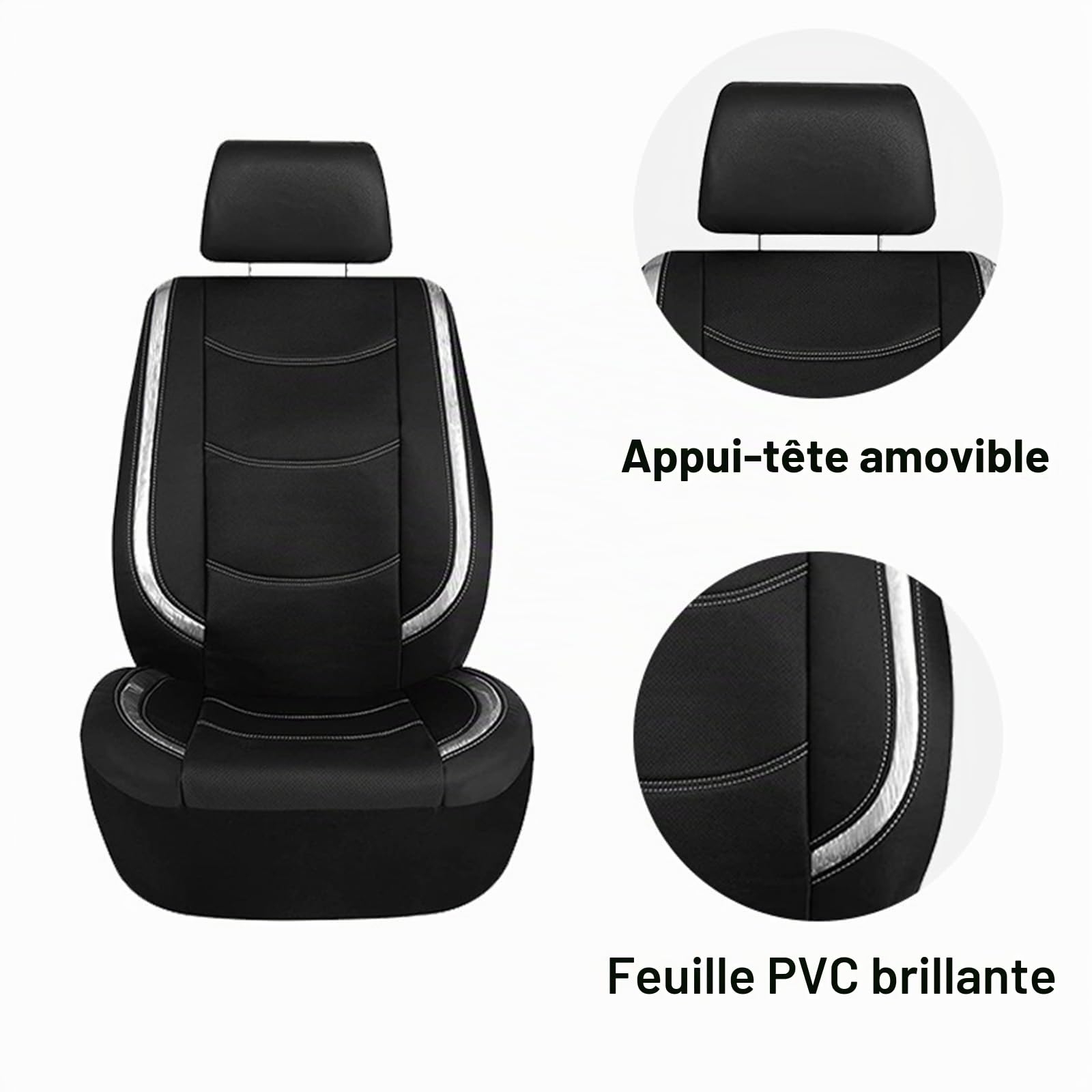 Housse Siege Voiture, pour Toyota Yaris Cross/Hybrid 2020-2025 2026 Avant Arrière Ensembles Housses Siège, Respirant Toutes Saisons, Accessoire Voiture,C