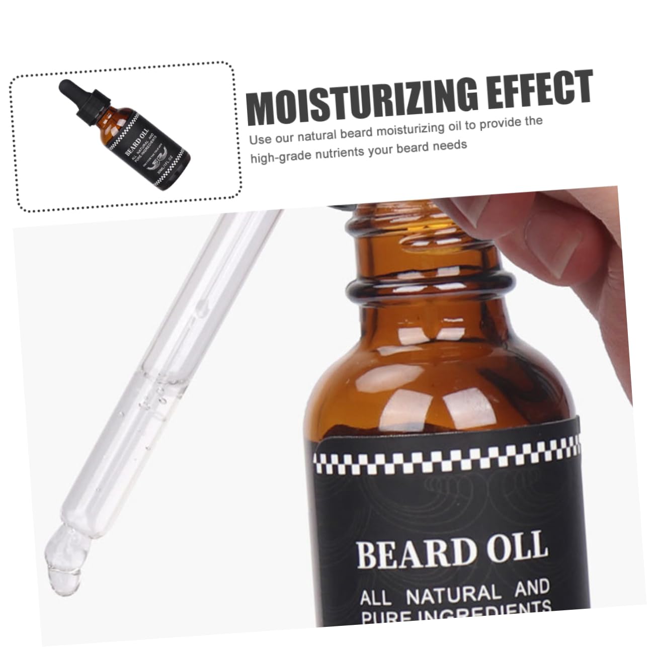 2piezas Natural Para Cuidado Barba Acondicionador Hidratante y Suavizante Para Crecimiento De Barba De De Huáscar Ingredientes Naturales