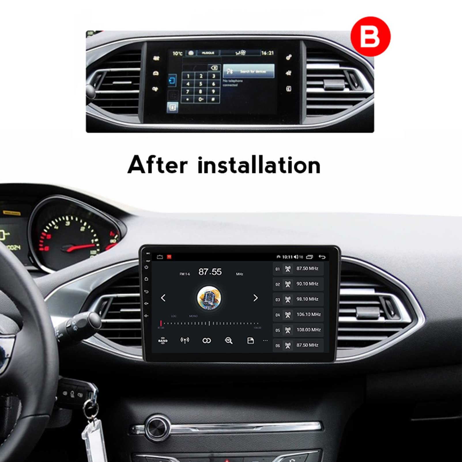 プジョーT9 308ディスプレイモニター本体 プジョーT9 308ディスプレイモニター本体 PEUGEOT 308に搭載された意欲